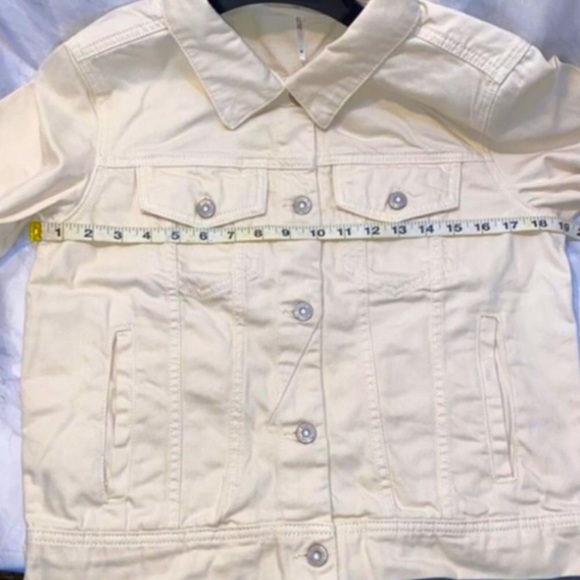 Free People Rumors Jean Jacket- Cream (M) - Picture 7 of 9